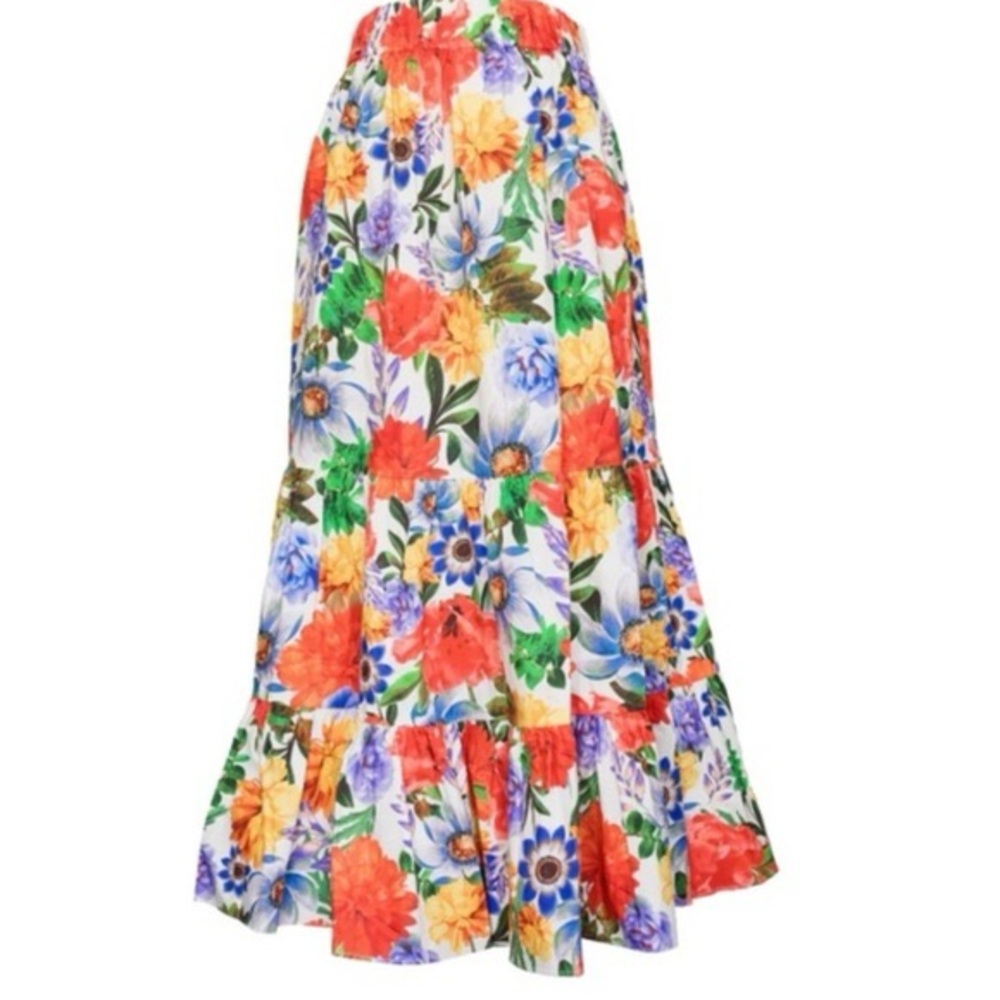 CARA CARA Chase Skirt, Egret Blossoms